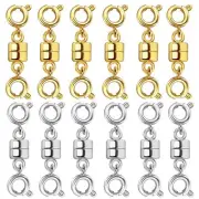 12 Pcs Double Magnetic Necklace Clasps and Closures Jewelry Clasps Converters
