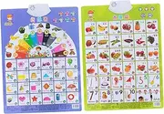 Totority Children's Educational Wall Charts Boys and Girls Audio Chart Toddler Learning Flashcards