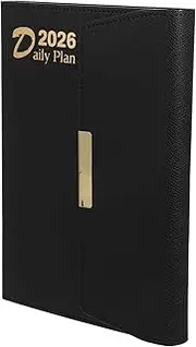 NUOBESTY Planner Notebook: Dated A5 Daily Planner With Monthly Index For 2026 - Time Management & Hit Your Goal Notebook - English Daily Diary