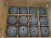 Ceramic Fire Balls - 4" Round Fire Stones for Fire Pit Fire Bowl and Fireplace