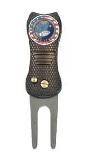 Apollo 1 Mission Logo NASA Golf Ball Marker w/ Premium Switchblade Divot Tool