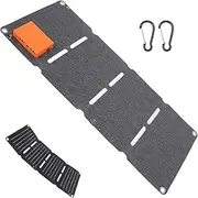Solar Panel Charging Bag - Solar Power Phone Charger Bag | Camping Solar Charger, Charging Panel Power Bank, Folding Bag Monocrystalline Solar Panel Waterproof