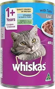 [whiskas] Adult Wet Cat Food Tuna Loaf Can 400g Can, 24 Pack