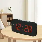 Compact LED Digital Alarm Clock for Bedside or Desk with Multiple Colors