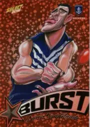 2016 AFL Select Footy Stars ORANGE STARBURST CARD SB23 Aaron Sandilands DOCKERS