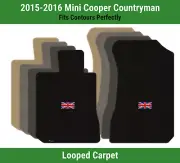 Lloyd Classic Loop Front Mats for '15-16 Mini Cooper Countryman w/British Flag (for: Mini)