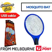 Electric Bug Zapper Tennis Racket Mosquito Fly Swatter Insect Killer Handheld