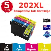 5x Ink Cartridge Compatible 202 XL 202XL For Epson WF2860 WF-2860 XP5100 XP-5100