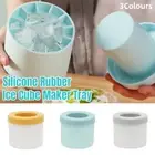 Silicone Ice Cube Tray Bucket Ice Box Mould for Easy Ice Making Kitchen Freezer