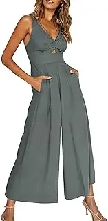 [Generic] Loose Jumpsuits for Women Ladies Casual Jumpsuit Onesie Spaghetti Strap Loose Jumpsuit Overalls Pockets Summer Fashion Harem Womens Holiday Jumpsuits Dressy