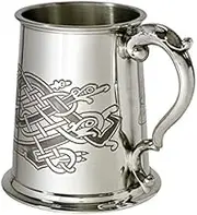 Wentworth Pewter Celtic Birds 1 Pint Pewter Tankard