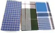 [Cotton Colors] SANGU MARK Men's Cotton Lungies - Pack of 3 (Multicolour, Free Size)_ATBA82, Multicolour, Cotton