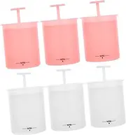 OHPHCALL 6pcs Facial Foamer Face Wash Foam Maker Wash Bubble Moisturizer Skin Care Foaming Bottle Skincare Tool Hand Soap Container Household Pp Travel Hand Tools