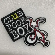 CLUB POOR BOY MID SCHOOL BMX PATCH LOT - Tricycle and Badge