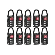 10PCS Portable Alloy Lock Padlock Outdoor Travel Luggage Zipper Backpack1889