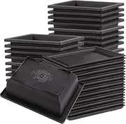 MOUYAT 20 Pack 6.5 Inch Bonsai Training Pots, Rectangular Plastic Bonsai Tree Pot with 20 PCS Trays, Bonsai Planter Succulent Flower Containers for Garden, Indoor and Ooutdoor