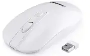 LeadsaiL Rechargeable Wireless Mouse, 2.4G Portable Slim (White)
