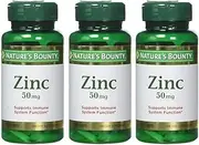 Nature's Bounty Zinc 50 Mg Caplets 100 Ea (Pack Of 3)