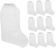 ETHZZLE 10pcs Rain Shoe Covers Slip Overshoes for Durable Disposable Rain Boot Covers to Keep Shoes Dry Rainy Days