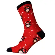 RJM Mens Christmas Socks (Red) - UT1432