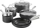 Calphalon Classic Nonstick Cookware Set, 10-Piece, Grey (1945597)