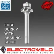 PFERD Edge Burr V 16mm x 10mm Bearing Guide Tungsten Carbide 6mm Drill 26006362