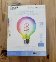Feit Electric Smart WiFi Bulb Globe G30 LED 60W Color Changing Spiral Filiment