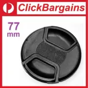 77mm Snap-On Camera Front Lens Cap Cover + Rope / 77 mm for Canon Nikon Sony etc