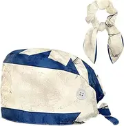 [YTYVAGT] Scrub Caps Women,Scrub Hats Suitable for Women,Vintage Flag of Scotland