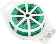 Garden Plant Twist Tie 200M/656 feet, Multifunctional Soft Wire Tie Sturdy Reusable Garden Plant Tie Plastic Twist Tie Roll with Cutter for Gardening Home Office