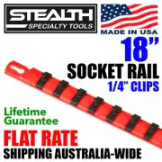 STEALTH 18" Socket Rail with 1/4 inch Twist Lock Clips