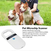 Pet Microchip Scanner Reader LED Display 134.2KHZ 125KHZ 256 Data Storage Wireless Animal ID Scanner for FDXB EMID Chip