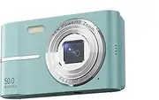 Upgrade Digital Camera, 50MP Full High Definition 1080P Camera with 16x Zoom Anti Shake, Compact Camera for Kid Student Children Teen Girl Boy, Kids Camera with 32GB SD Card (Green)