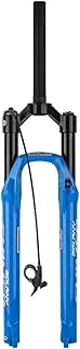 Mountain Bike Forks 27.5/29 inch Adjustable Damping Air Ultralight Quick Release Out Hydraulic Shock Absorber Bike Suspension Forks Blue 27.5