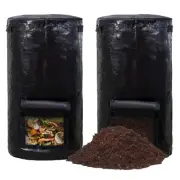 Compost Bins Outdoor, Composting Bin for Outside Garden, Reusable Garden Yard...