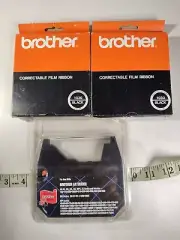 3 Brother 1030 Correctable Film Ribbon 3-Pack Black Lift Off Correction Tape