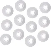 KITANDOVE 12pcs PVC Round Cover for Pipeline Decorative Wall Hole Accessory White 16-Type Sturdy and Practical