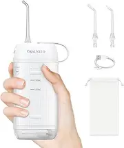 Portable Travel Water Flosser for Teeth Cleaning with 3 Flossing Tips, Orthodontics and Braces Dental Care