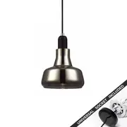 Snap Lighting Penola Black Glass Downlight to Pendant Light Conversion Kit