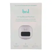 Bril UV Toothbrush Sterilizer White Rechargeable Wall Mount New In Open Box