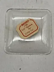 Convex Clock Glass - 3" Round corners. New Old Stock (CM56-35)