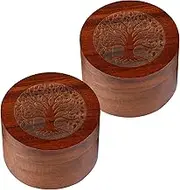 Pet Ashes, Small Keepsake Urn with Tree of Life Pattern, Easy to Clean Funeral Cremation Urn for Dog Cat (2, M)