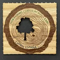 在飛比找蝦皮購物優惠-西班牙郵票 2020 樹木年輪 檜木郵票 -套票1全(有木頭