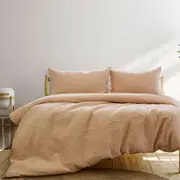 Ardor Chateau Cinnamon Embossed Quilt Cover Set Single