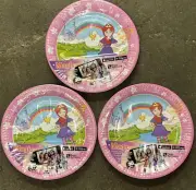 Princess MAGIC B Pap Star 3D Design Lot x3 Packages 30 Total Paper Plates 23 cm