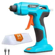 GoGonova Glue Gun Zuel, 20s Fast Preheating Anti-drip Cordless Glue Gun, 2Ah ...