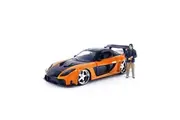 Jada 1:24 Scale Fast & Furious Mazda RX7 1997 With Han Diecast Model Car Orange