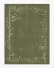 275' x 365' | Machine Washable Runner Rug | Kid & Pet Friendly | Indoor Rug | Daphne Olive Green Rug | Ruggable