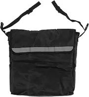 Wheelchair Backpack Bag, Electric Wheelchair Accessory, Black Pouch for Back of Chair, with Reflective Strips, Heavy Duty Straps, Padded Foam Lined, Enough Space for Daily Necessi
