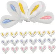NOLITOY 30pcs Rabbit Ears Hair Accessories Hoops Nose Cuddly for Bunny Ears Bunny Ear Hair Accessories Butts Tutu Stickers Rabbits Animal Snack Stuffed Car Cage Boy Plush